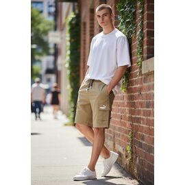 Шорти чоловічі H1222 brown р.M-3XL "Hai" недорого оптом від прямого постачальника