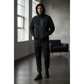 Костюм спортивний чоловічий H1282 black р.M-3XL "Hai" недорого оптом від прямого постачальника