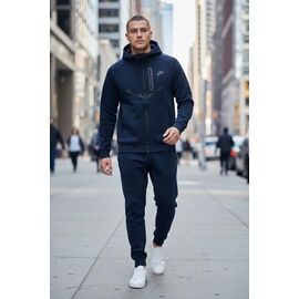 Костюм спортивний чоловічий H1296 navy р.M-3XL "Hai" недорого оптом від прямого постачальника