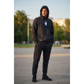 Костюм спортивний чоловічий H1310 black р.M-3XL "Hai" недорого оптом від прямого постачальника