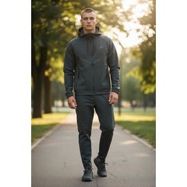 Костюм спортивний чоловічий H1341 black р.M-3XL "Hai" недорого оптом від прямого постачальника