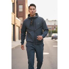 Костюм спортивний чоловічий H1345 grey р.M-3XL "Hai" недорого оптом від прямого постачальника