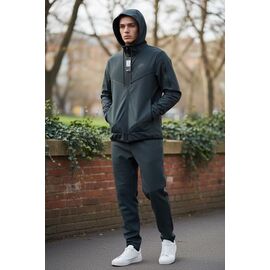 Костюм спортивний чоловічий H1348 d.grey р.M-3XL "Hai" недорого оптом від прямого постачальника