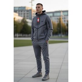 Костюм спортивний чоловічий H1351 grey р.M-3XL "Hai" недорого оптом від прямого постачальника