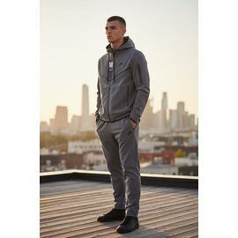 Костюм спортивний чоловічий H1360 l.grey р.M-3XL "Hai" недорого оптом від прямого постачальника