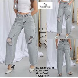 Фотография Джинсы женские 5363 l.grey р.34-42 "Jeans Style" недорого оптом от прямого поставщика