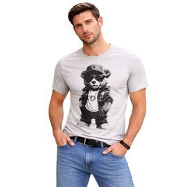 Футболка чоловіча AL70 grey р.M-3XL "Алия" недорого оптом від прямого постачальника