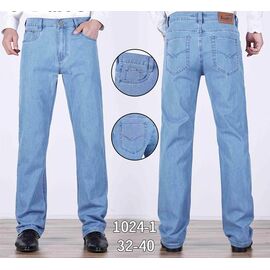 Джинси чоловічі 024-1 l.blue р.32-40 "Basanjiu" недорого оптом від прямого постачальника