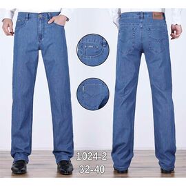 Джинси чоловічі 024-2 blue р.32-40 "Basanjiu" недорого оптом від прямого постачальника
