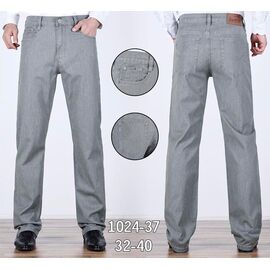 Джинси чоловічі 024-37 grey р.32-40 "Basanjiu" недорого оптом від прямого постачальника