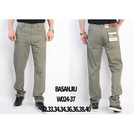 Джинси чоловічі 024-37-0 grey р.32-40 "Basanjiu" недорого оптом від прямого постачальника