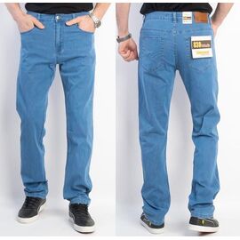 Джинси чоловічі 028-2-12 l.blue р.32-40 "Basanjiu" недорого оптом від прямого постачальника