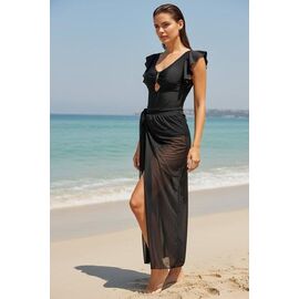 Комплект жіночий 24078 black р.40-48 "DFK" недорого оптом від прямого постачальника