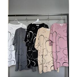 Фотография Футболка женская 1035 powder р.one size "Karon" недорого оптом от прямого поставщика