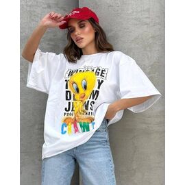 Фотография Футболка женская 2148 white р.one size "Karon" недорого оптом от прямого поставщика