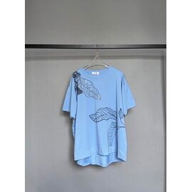 Фотография Футболка женская 701 l.blue р.one size "Karon" недорого оптом от прямого поставщика