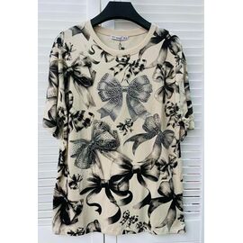 Фотография Футболка женская 7018 beige р.S-L "Karon" недорого оптом от прямого поставщика