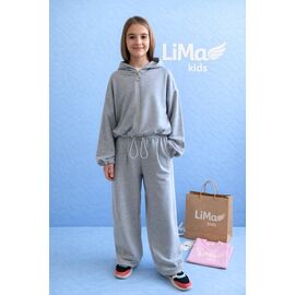 Фотография Костюм детский спортивный на девочку 2604 grey р.134-158 "LIMA SPORT" недорого оптом от прямого поставщика