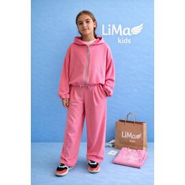 Фотография Костюм детский спортивный на девочку 2604 pink р.134-158 "LIMA SPORT" недорого оптом от прямого поставщика