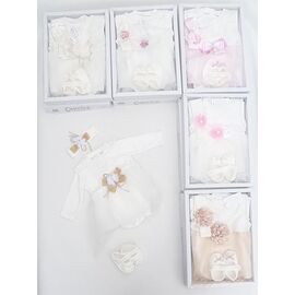 Боді на дівчинку ML4965 white-beige р.0-0.3 "Meloria" недорого оптом від прямого постачальника