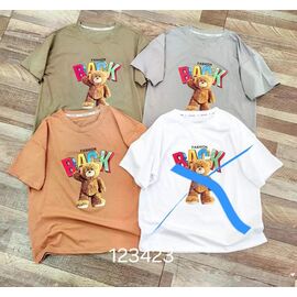 Фотография Футболка детская на мальчика 123423 grey р.7-11 "Фунтик" недорого оптом от прямого поставщика