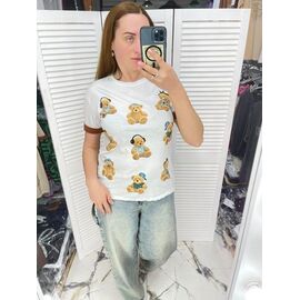 Фотография Футболка женская 7224 white р.S-L "Karon" недорого оптом от прямого поставщика