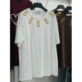 Фотография Футболка женская 6604 white р.42-52 "Karon" недорого оптом от прямого поставщика