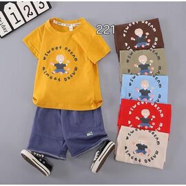 Фотография Футболка детская на мальчика 221 l.blue р.1-4 "Фунтик" недорого оптом от прямого поставщика