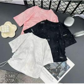 Фотография Футболка детская на девочку 250719 pink р.4-8 "Фунтик" недорого оптом от прямого поставщика