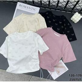 Фотография Футболка детская на девочку 250757 white р.8-12 "Фунтик" недорого оптом от прямого поставщика