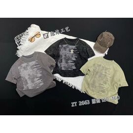 Фотография Футболка детская на мальчика 2663 grey р.8-13 "Фунтик" недорого оптом от прямого поставщика