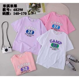 Фотография Футболка детская на девочку 6829 peach р.8-11 "Фунтик" недорого оптом от прямого поставщика