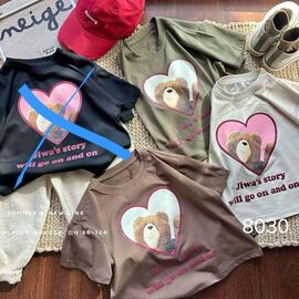 Фотография Футболка детская на девочку 8030 grey р.3-7 "Фунтик" недорого оптом от прямого поставщика