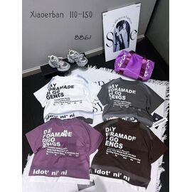 Фотография Футболка детская на девочку 8861 purple р.6-10 "Фунтик" недорого оптом от прямого поставщика