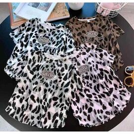 Фотография Футболка детская на девочку FN158 brown р.7-11 "Фунтик" недорого оптом от прямого поставщика