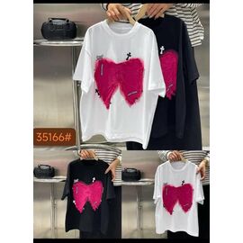 Фотография Футболка детская на девочку 35166 black р.130-180 "Meloria" недорого оптом от прямого поставщика