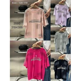 Фотография Футболка детская на девочку 3593 black р.130-180 "Meloria" недорого оптом от прямого поставщика