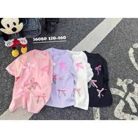 Фотография Футболка детская на девочку 36080 pink р.120-160 "Meloria" недорого оптом от прямого поставщика