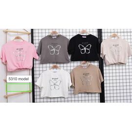 Фотография Футболка детская на девочку 5310 black р.8-14 "Meloria" недорого оптом от прямого поставщика