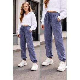 Фотография Штаны детские спортивные на девочку CK125 blue р.120-170 "Meloria" недорого оптом от прямого поставщика