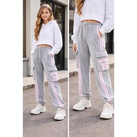 Фотография Штаны детские спортивные на девочку K96 grey р.120-170 "Meloria" недорого оптом от прямого поставщика