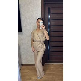Костюм жіночий 019 beige р.42-52 "VALENTINA" недорого оптом від прямого постачальника