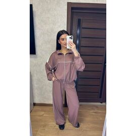 Костюм спортивний жіночий теплий 109 brown р.42-52 "VALENTINA" недорого оптом від прямого постачальника