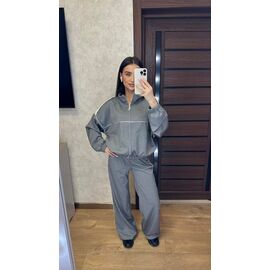 Костюм спортивний жіночий теплий 109 d.grey р.42-52 "VALENTINA" недорого оптом від прямого постачальника