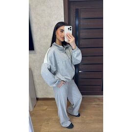 Костюм спортивний жіночий теплий 109 l.grey р.42-52 "VALENTINA" недорого оптом від прямого постачальника