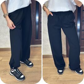 Фотография Штаны спортивные женские 219 black р.42-56 "VALENTINA" недорого оптом от прямого поставщика