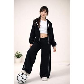 Фотография Костюм детский спортивный на девочку 2504 black р.134-158 "LIMA SPORT" недорого оптом от прямого поставщика