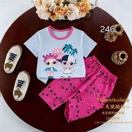 Піжама дитяча легка на дівчинку 097 pink р.2-4 "Фунтик" недорого оптом від прямого постачальника