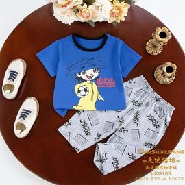 Піжама дитяча легка на хлопчика 103 blue р.2-4 "Фунтик" недорого оптом від прямого постачальника