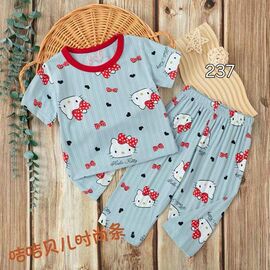 Піжама дитяча легка на дівчинку 237-1 l.blue р.5-7 "Фунтик" недорого оптом від прямого постачальника